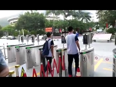 Torniquete automático 30p/M - 35p/M da barreira da aleta 1200*300*980mm