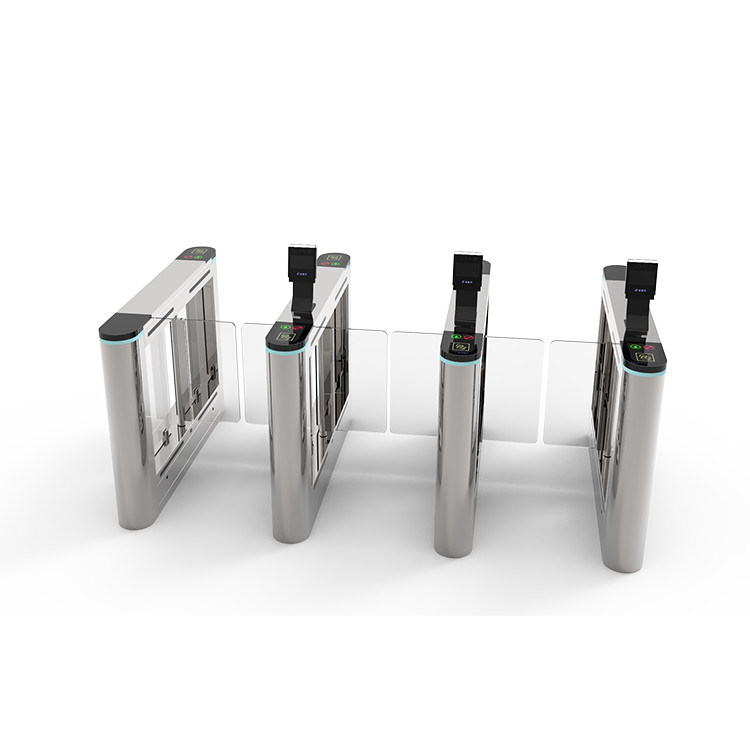 Meias portas internas exteriores da segurança do torniquete da altura para o sistema biométrico do controle de acesso
